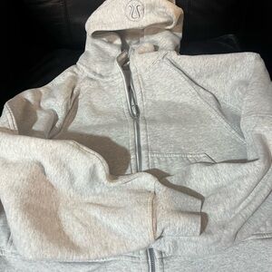 lululemon athletica Light Gray Full-Zip Hoodie
